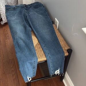 Men's Blue Distressed Jeans